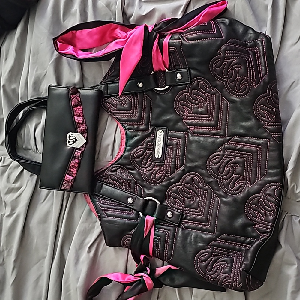 METAL MULISHA PURSE AND WALLET SET